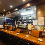 島根が誇る旨い地酒を取り揃え。季節の限定酒も豊富に登場
