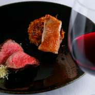 オーナーシェフの故郷・静岡の食財と、全国の今美味しい食財を最善の状態でご提供する6800円の日替わりコース
