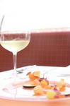 一例　(泡フランチャコルタ　.　白　　.オレンジ　.　赤　. 赤)
をお料理に合わせて
　
ヴィンテージワインや自然派タイプも組み込み緩急つけて案内いたします。
