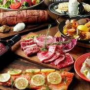豪華肉盛りプレート・自家製ローストビーフなど肉がたっぷり楽しめるパーティーコースをご用意しております。心ゆくまで、肉をご堪能ください！もちろん飲み放題付コースもご用意しております。3000円～