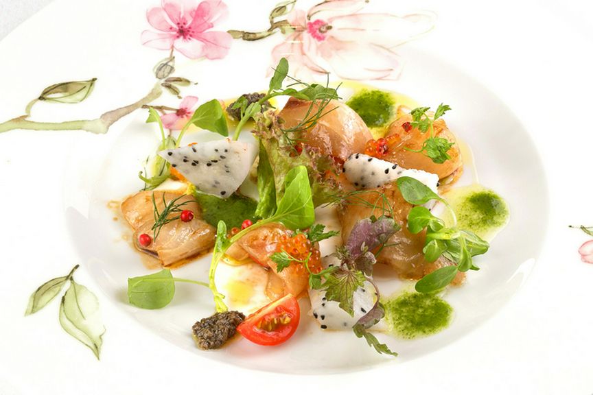 シマアジのカルパッチョ