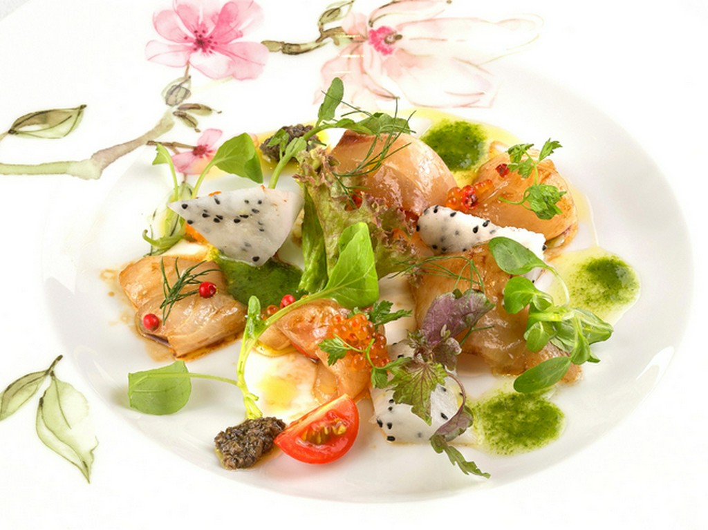 シマアジのカルパッチョ