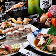 日ごとにオススメの食材は変わり、コースは季節感豊かな料理を味わえます。さらに、予算の相談が可能。会社の宴会や女子会、家族の集まりなど、シーンやニーズに合った料理を堪能できます。