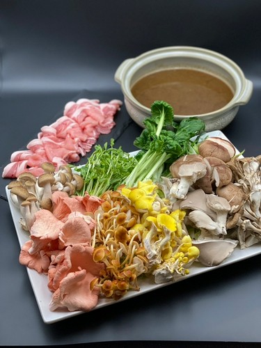 飲み放題付２時間　信州産きのこと三元豚の鍋コース 6,000円