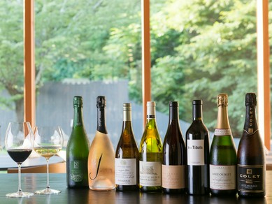 コース料理の構成にぴたりと合う「ワインコース」をご用意