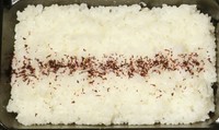 通常ライスはゆかりとなっております。ご飯トッピングが無い場合はこちらになります
