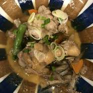 温かい和風出汁のスープ。乾燥生姜で身体ポカポカ。