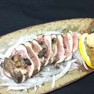 地頭鶏　もも肉タタキ