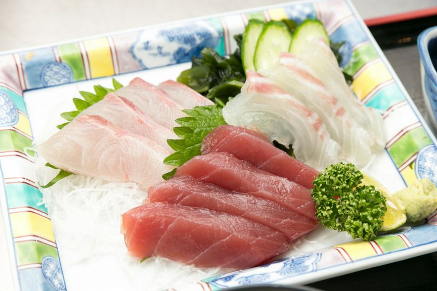 鮮度の高さと素材の良さが自慢の『刺身』