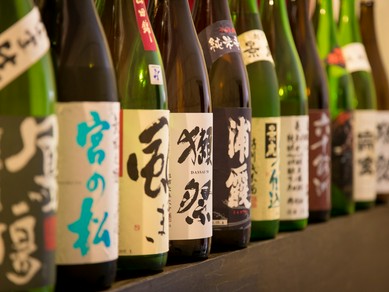 人気銘柄の「獺祭」や長崎県産酒をご用意