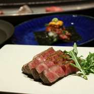 創作和牛料理のフルコースです。ジャンルにとらわれないお料理をお楽しみくださいませ。