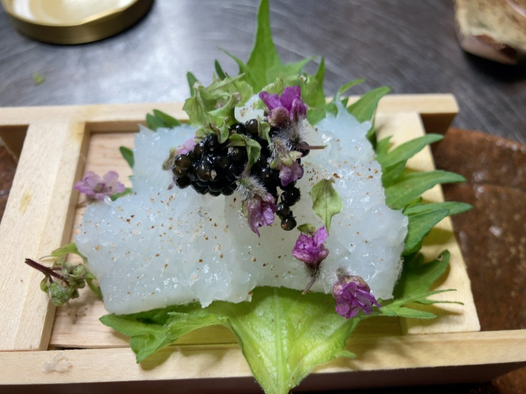 白子餅と金時人参の御椀