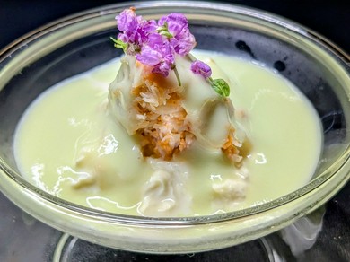 毛蟹と枝豆の摺り流し