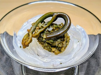 白魚と蕨の叩き