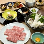 全国和牛共進会の前回大会で肉質日本一に輝いた鳥取和牛のすき焼きを、お一人様ずつご堪能いただきます。
