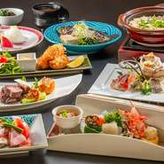 広島の素材をふんだんに盛り込んだ、料理長お勧め、接等にオススメコースです。