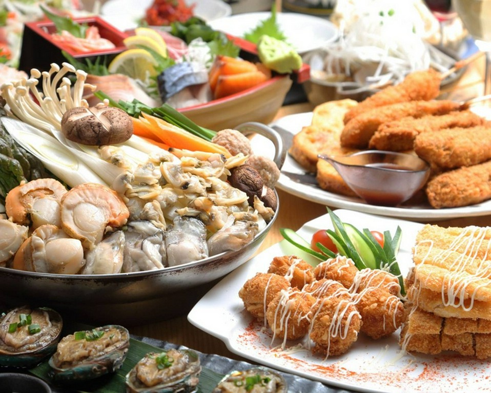 海の幸からお肉までこのコースで楽しめる！料理は食べきりボリュームで飲み放題金土祝前日も3時間プラン♪
