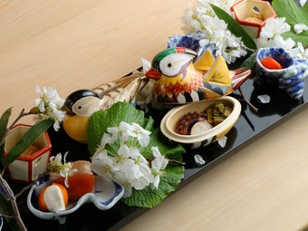 四季折々の華やかな一皿『焼き八寸』