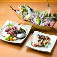 店内で提供している食材は、水産会社直営店ということもあり、新鮮な国産のものを多く使用しています。中でも鮮魚は、豊後水道をはじめ地元愛媛の愛南町で水揚げされたものを多く仕入れています。