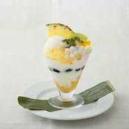 トロピカルフルーツとタピオカの杏仁チェー