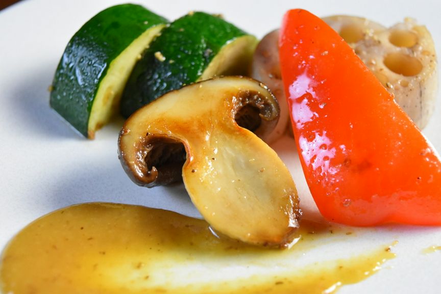 産直野菜の鉄板焼き