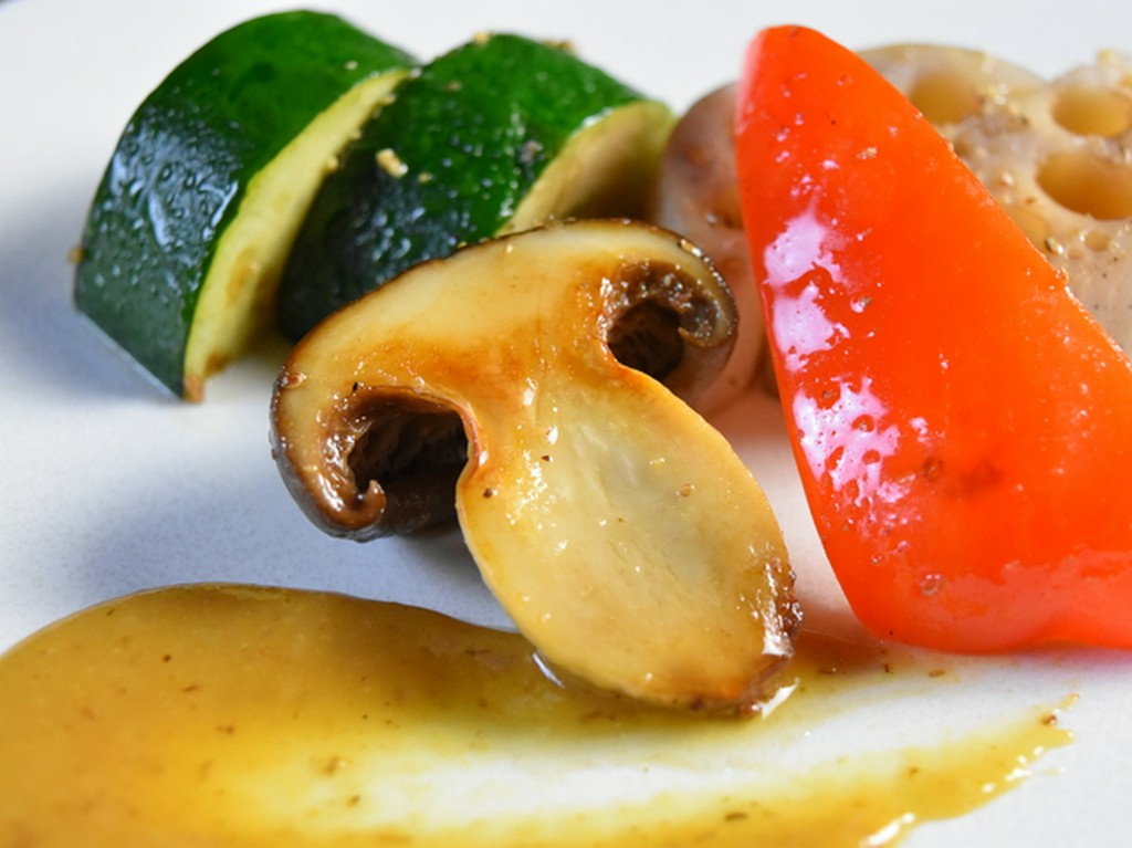 産直野菜の鉄板焼き