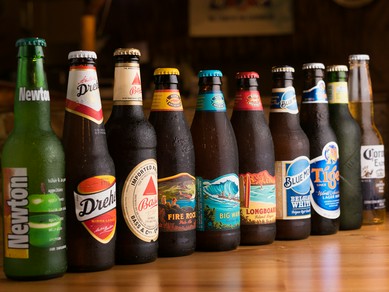 『コロナ』、『ハイネケン』など世界の瓶ビールが充実