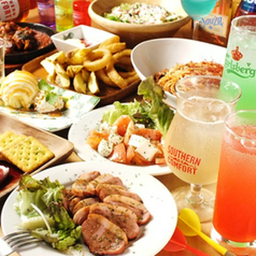 女性限定、レディースコース＋飲み放題2時間（90分L.O.）付