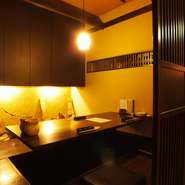 堀こたつ席やテーブル席の個室をご用意できます。
※完全個室ではありませんので予めご了承ください。
その他ご要望にお応えいたしますのでお気軽にお申しつけください。