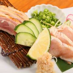 黒岩土鶏タタキ盛り合せ