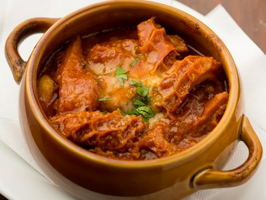 創業以来変わらない美味しさ!トリッパと白インゲン豆のトマト煮込み