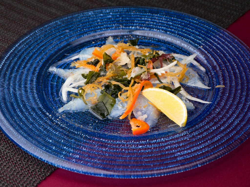 熟成魚の和風カルパッチョ