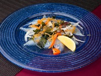 熟成魚の和風カルパッチョ