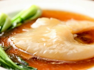 肉厚で分厚い、仙台産のヨシキリ鮫のフカヒレ