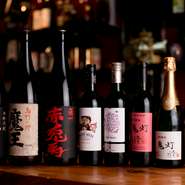 とっておきの「和牛」を引き立てる、飲みやすいお酒を多数用意しています。ワインから日本酒、焼酎、果実酒まで、幅広いラインナップでおもてなししてくれます。