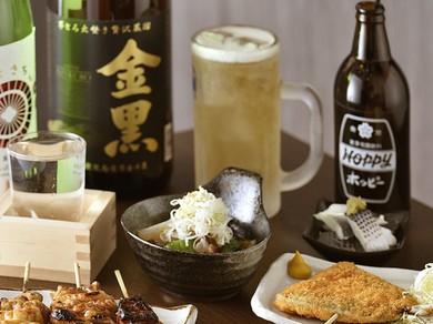 焼酎や日本酒などこだわりのお酒を各種取り揃え
