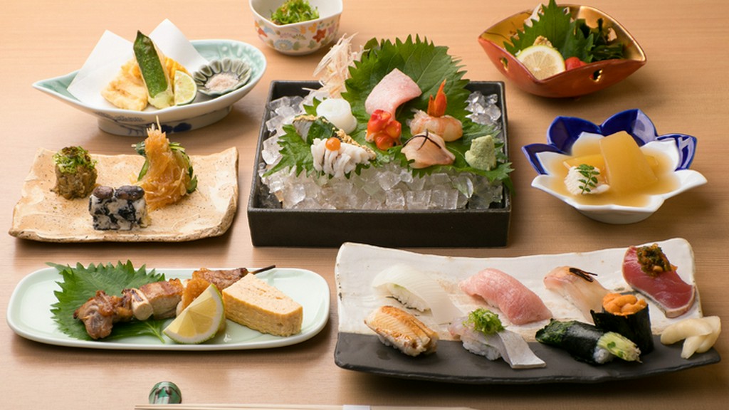 大将渾身のつまみと寿司、旬の刺身をお得なセットに『貴コース』