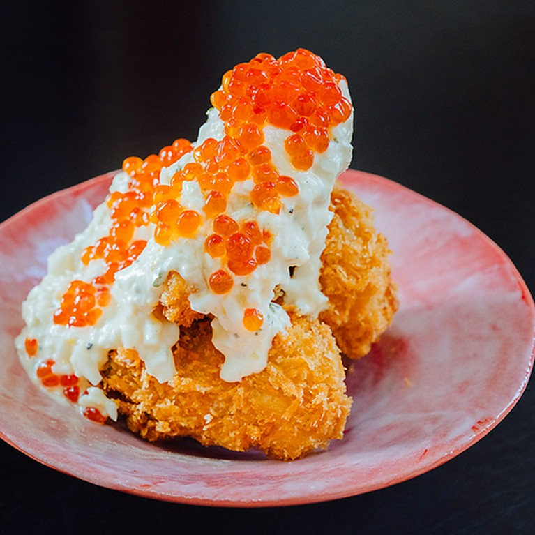 牡蠣フライ　タルタルいくら添え　3ヶ