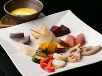 採れたて野菜の風味や食感を堪能できる『有機野菜の料理』