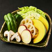 旬の焼き野菜盛り
