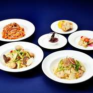 3種類からお好きなパスタをチョイス！前菜、デザートもついたお得なプランです。

●11:30～14:30(L.O.)