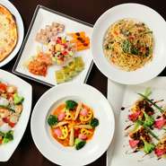 ランチやスイーツの他、フルコースや単品メニューなど、多種多彩なメニューをご用意しております。