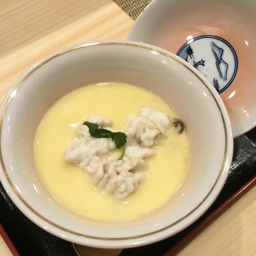 その時期ならではの味わい『白子の茶椀蒸し』