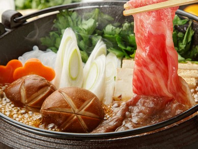 黒毛和牛のすき焼き