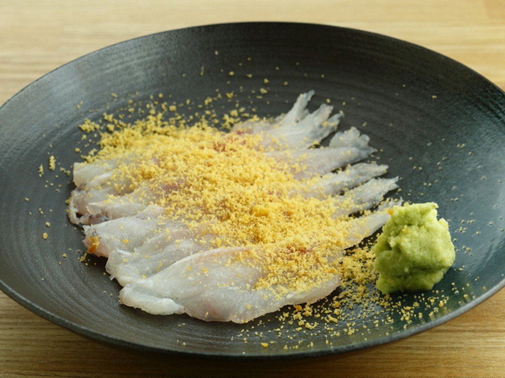 『活グジ カルパッチョ からすみと本わさび』