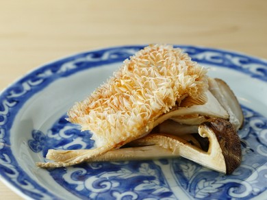 京の味覚の共演『甘鯛と松茸の合わせ焼き』