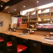 カウンター席（禁煙）│お一人様も多数ご来店されております。