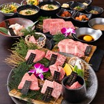 クーポン利用で9,200円⇒8,000円【120分飲み放題付】極上近江牛5種盛や焼きしゃぶ、近江牛ホルモンなど。