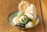 ANNONオリジナルの本格和テイストパフェ。