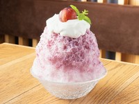 フルーティーなぶどうシロップと練乳が相性抜群。爽やかな後味で手が止まらなくなるかき氷です。